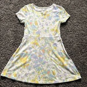 Art Class Pastel Tie-Dye Kids Dress